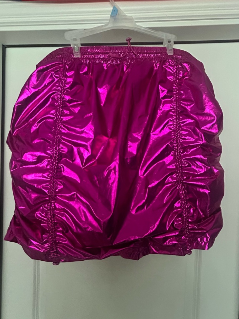 NWOT Jolie and Joy Metallic Pink Mini Skirt Size 3x